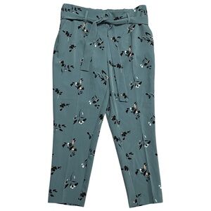 one Pants L paper bag style pockets pull on tie belt